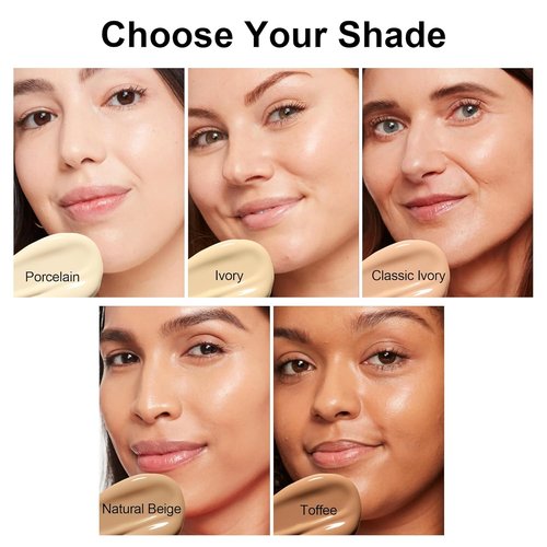 FV Waterproof Liquid Foundation - Hydrating, Lightweight Makeup for Normal & Dry Skin | Nourishing Ivory, 30ml