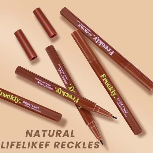 Skiennix Freckle Pen - 2 PCS Waterproof Faux Freckle Stamp for Natural Makeup | Quick Dry, Medium