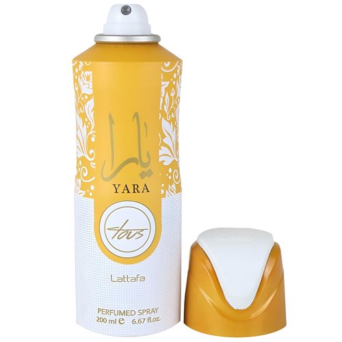 Lattafa Yara Tous – Fruity, Tropical, Gourmand, Musky – Perfumed Deodorant Spray for Women, 6.67 Ounce / 200 ml