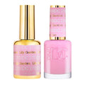 DND DC Gel Polish Set - Pink Collection | Chip-Free UV/LED Gel & Air Dry Nail Lacquer Duo, 0.5 Fl Oz Each