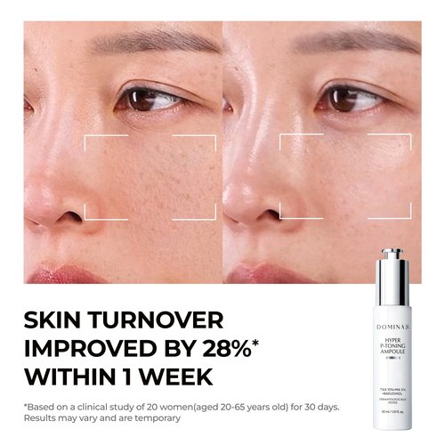 DOMINAS 10% TXA Hyper P-Toning Serum - Brightening & Discoloration Correcting with AHA & Niacinamide | 1.01 fl oz