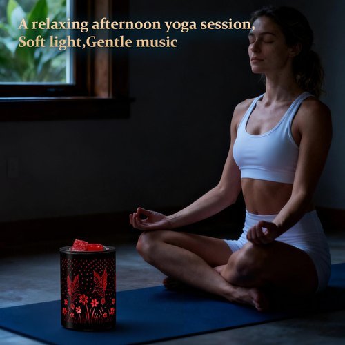 Enaroma Hummingbird Electric Wax Melt Warmer with Timer, 7-Color LED Mood Light – Flameless Scented Wax & Oil Burner lamp, Nature-Inspired