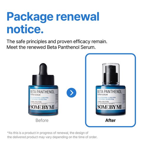 SOME BY MI Beta-Panthenol Repair Serum – 1.01oz, 30ml – Korean Hydrating Hyaluronic Acid Serum for Face – Daily Barrier Repair & Soothing Formula with Beta-Sitosterol & Panthenol – Korean Skin Care