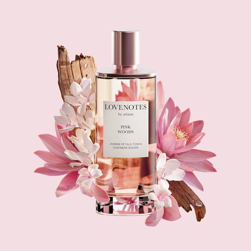 Ariana Grande LOVENOTES Pink Woods Eau de Parfum - Fresh Floral Women's Perfume with Jasmine & Tonka