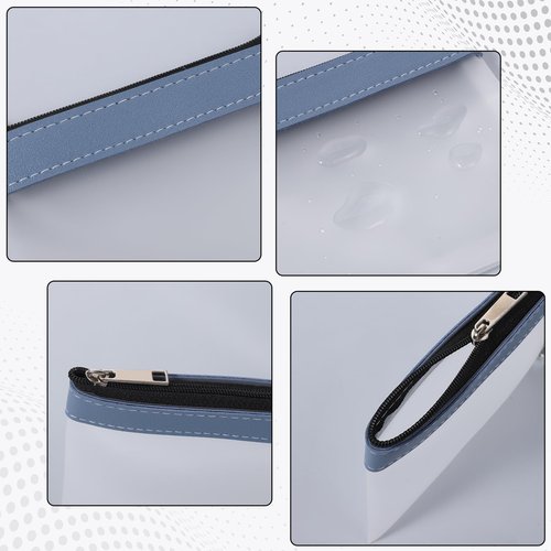 4 Pcs Clear Mini Makeup Zipper Pouch, 4.9x4.5inch Small Waterproof Zipper Cosmetic Bag Travel Pouches for Coin Purse Women Aesthetic Stuff Organizing Daily Toiletries Travel Office Supplies