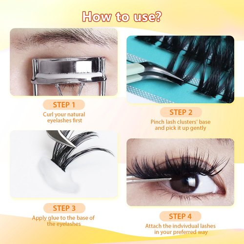 Large Pack,DIY Eye Lashes Extensions 120pcs Wide Stem Cluster Eyelashes Mixed 10-12-14-16mm/14-16-18mm/12-14-16mm Individual False Eyelashes Dramatic Look (mixed 8-10-12-14mm)