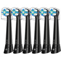 iO Replacement Heads Compatible with Oral B iO, Brush Heads for iO 2/3/4/5/6/7/8/9/10 Series Electric Toothbrushs, Dense Bristles, Cleans Deep Plaque, 6 Black
