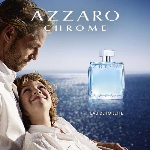 Azzaro Chrome Eau de Toilette | Fresh Aquatic Men's Cologne - Citrus & Woody Fragrance - Perfect for Everyday Wear