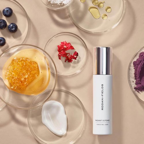 Rodan + Fields Radiant Defense Perfecting Liquid SPF 30 - Beige | 50 mL 4-in-1 Makeup & Skin Care Solution
