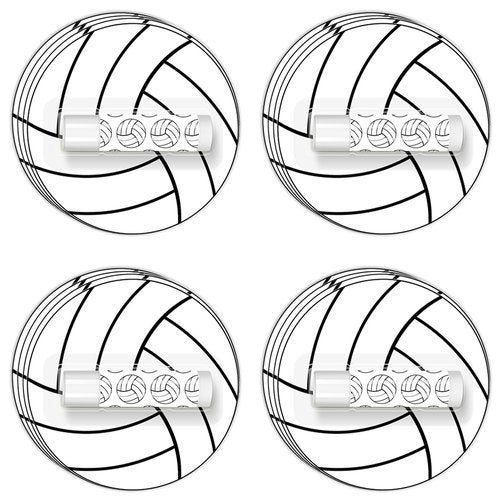 24 Pack Volleyball Lip Balm for Volleyball Theme Party Bulk Gifts,Beeswax Moisturizing Lip balm,Vanilla Flavor Plumping Chapstick for Volleyball Cheerleader Team Girls kids Men Women Sports Lovers