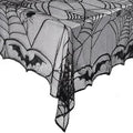 Halloween Spider Web Lace Tablecloth 47x63 Inches Gothic Party Decor