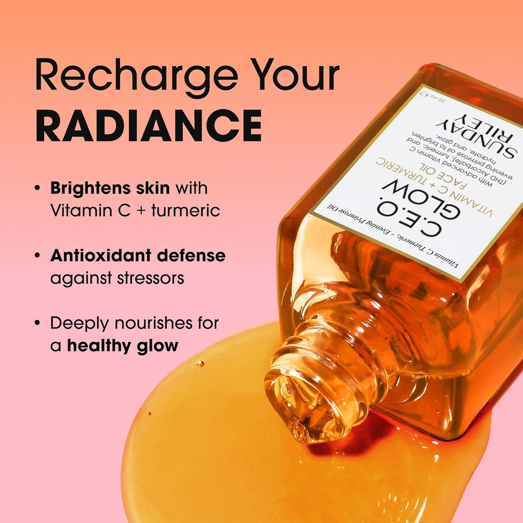 Sunday Riley C.E.O. Glow Face Oil - Vitamin C & Turmeric for Radiant Skin