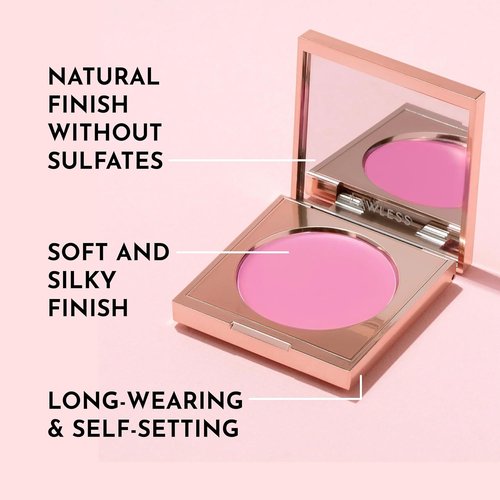 LAWLESS Pinch My Cheeks Soft-Blur Cream Blush - Gumdrop - Natural Ingredients for a Soft, Cloudy Finish - 0.18 oz