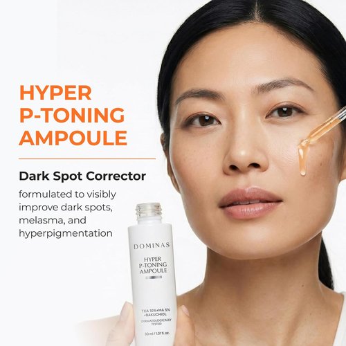 DOMINAS 10% TXA Hyper P-Toning Serum - Brightening & Discoloration Correcting with AHA & Niacinamide | 1.01 fl oz