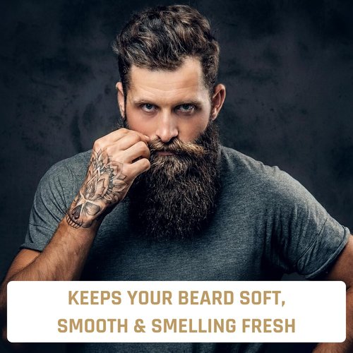 Derm Dude Beard Balm - Conditioning Formula with Natural Oils for Growth & Softness | Cedar & Citrus, 2oz