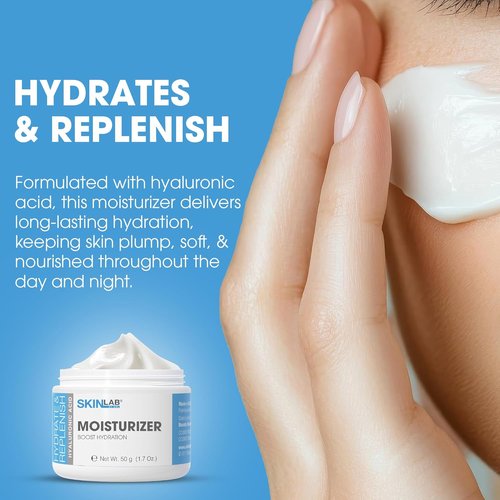 SKIN LAB Hydrate & Replenish Hydra Moisturizer - Daily Hydrating Cream for Dry, Sensitive Skin | 1.7 oz