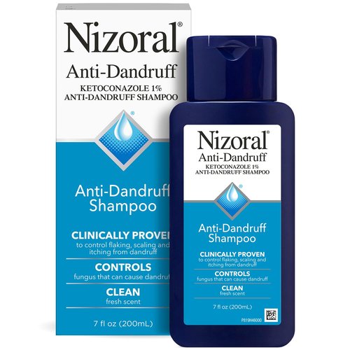 Nizoral Anti-Dandruff Shampoo - 1% Ketoconazole Formula for Effective Scalp Relief | Fresh Scent, 7 Fl Oz