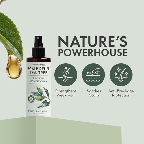 Skiennix Leave-In Conditioner Spray - Tea Tree Scalp Treatment for Dandruff Relief | Hydrating Formula for Dry, Itchy Scalp
