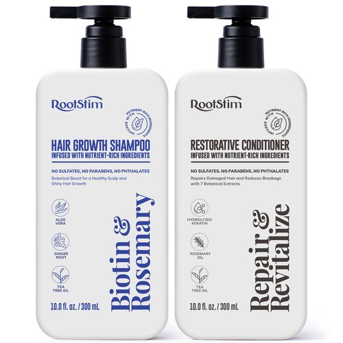 Skiennix Hair Growth Shampoo & Conditioner Set - Rosemary & Biotin for Thickening & Healthy Scalp