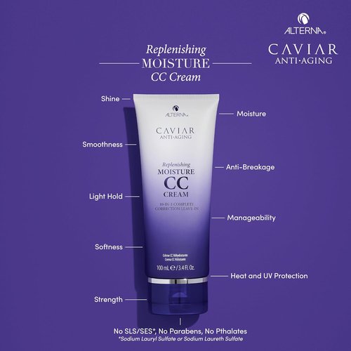 CAVIAR Anti-Aging Moisture CC Cream - 10-in-1 Hair Protection & Treatment | Nourishes & Hydrates