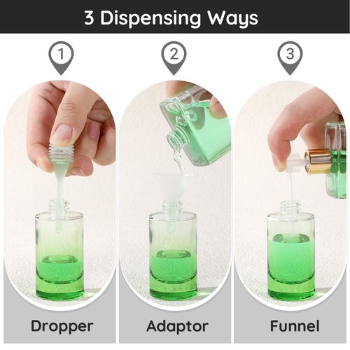 Segbeauty 0.68oz Empty Glass Perfume Bottles, 3 Packs Mini Refillable Cologne Spray Bottle, 20ml Travel Bottles Perfume Dispenser, Fine Mist Sprayer Portable Travel Cologne Sprayer Mixed Color