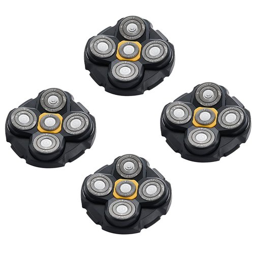 4PCS Shaver Replacement Blades Compatible with MicroTouch Titanium Head,Stainless Steel Material