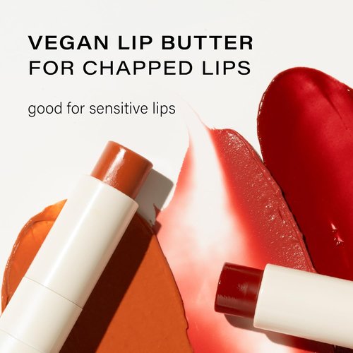 Melixir Vegan Lip Butter - Hydrating Bee-Free Lip Balm Stick | Moisturizes Dry Lips - #01 Agave (Clear)