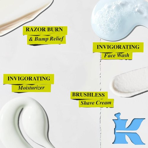 Kiehl's Men's Skincare Routine & Shaving Kit - Complete Grooming Set for All Skin Types | $92 Value