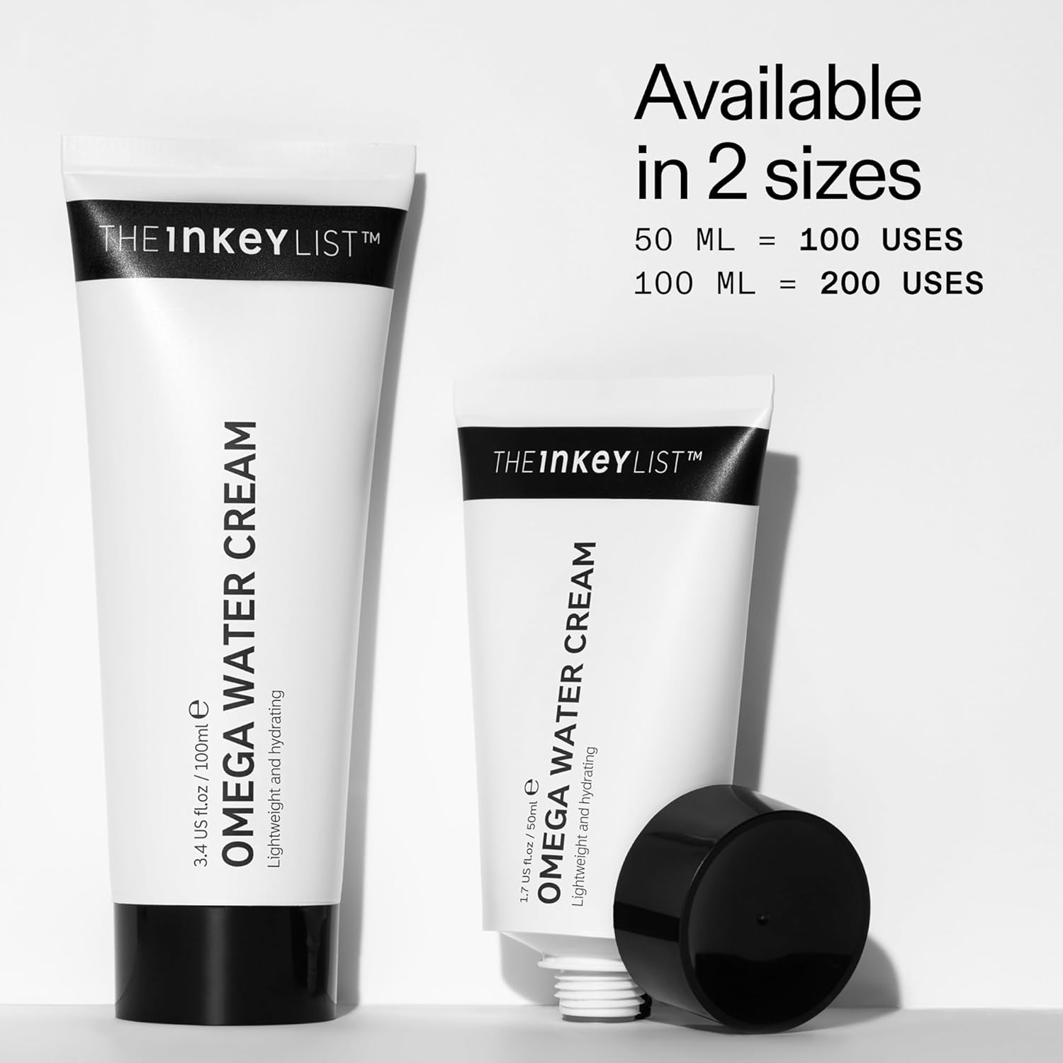 The INKEY List Omega Water Cream - Oil-Free Face Moisturizer | Lightweight Gel, 1.69 fl oz (50ml)