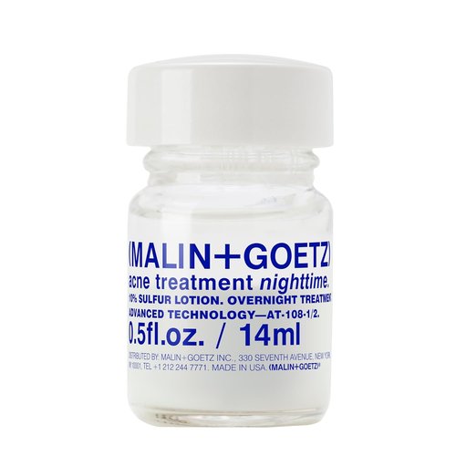 MALIN+GOETZ Acne Treatment - Overnight Spot Treatment with 10% Sulfur & Salicylic Acid | 0.5 Fl Oz