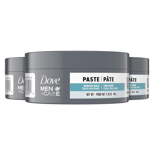 DOVE MEN + CARE Sculpting Hair Paste - Medium Hold for Textured Look | 1.75 oz (3 Count)