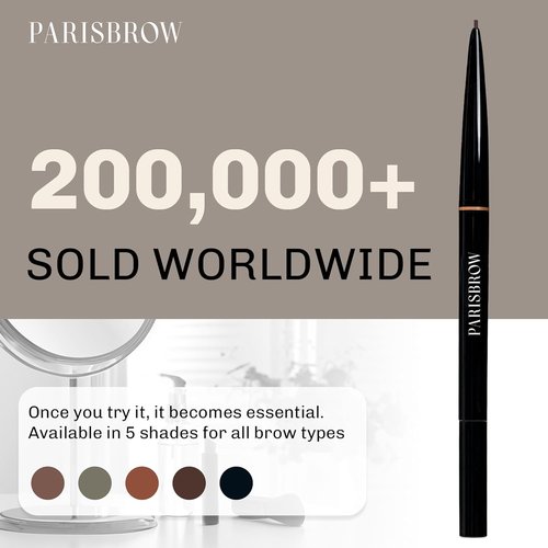 PARISBROW Slim Brow Pencil - Ultra-Fine 0.9mm Tip in Terracotta Brown for Precision Eyebrows