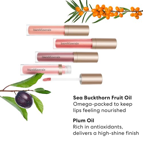 bareMinerals Mineralist Lip Gloss-Balm | Hydrating Sheer Glossy Lip Balm, No Stickiness, Vegan