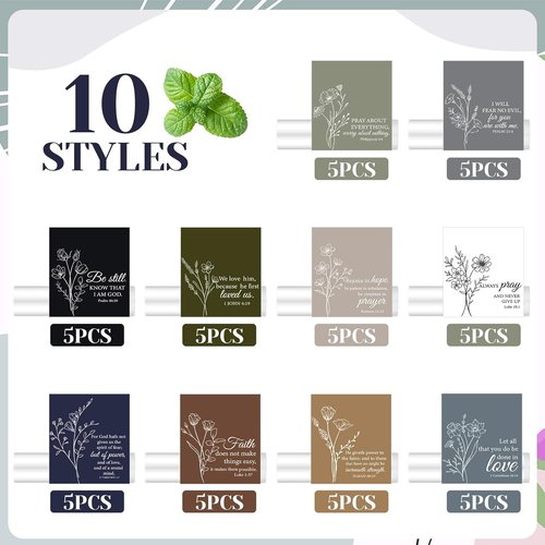 Skiennix 50 Pcs Christian Lip Balm Set - Perfect Religious Gifts for Easter, Mother's Day & More