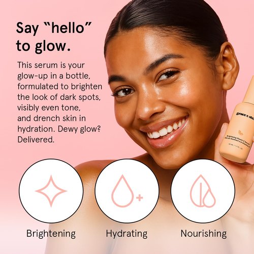 Grace & Stella Vitamin C Serum - Brightening Face Serum with Hyaluronic Acid | 50ml for Dullness & Dark Spots