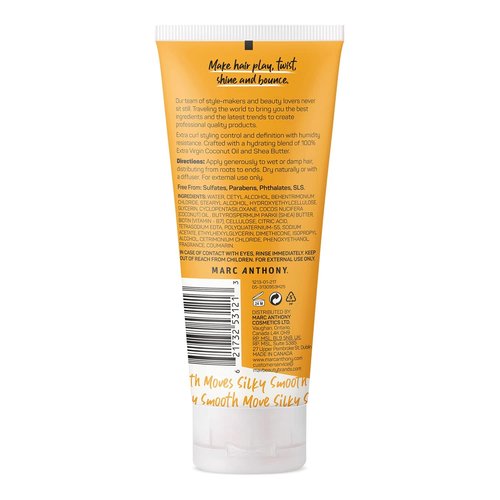 Marc Anthony Nourishing Curl Defining Cream - Hydrating Hair Styling for Extra Dry Hair, Coconut & Shea, Flexible Hold