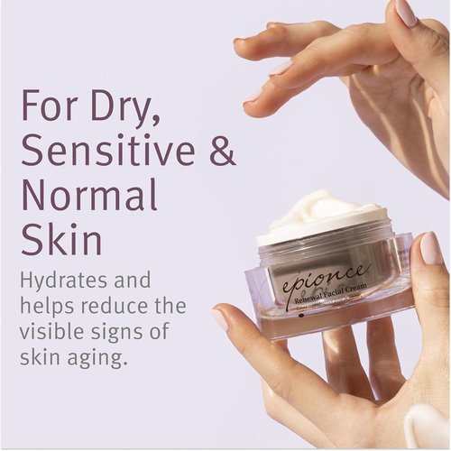 Epionce Renewal Facial Cream - Hydrating Anti-Aging Moisturizer for Sensitive Skin | Reduces Fine Lines & Wrinkles