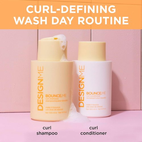 Design.Me BOUNCE.ME Curl Conditioner - Curl-Defining, Nourishing Anti-Frizz Formula | Boost Shine for All Curly Hair Types