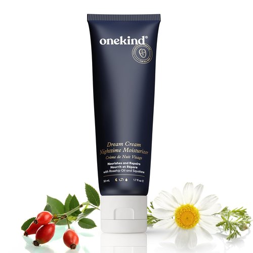 Onekind Night Moisturizer - Hydrating Dream Cream for Anti-Aging with Squalane & Rosehip | 1.7 oz