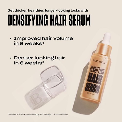 Babe Original Locks Densifying Hair Serum - Promotes Thickness for Thinning Hair | Unisex Formula