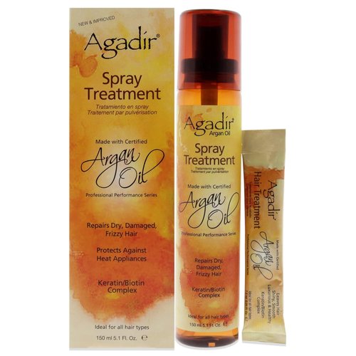 AGADIR Argan Oil Spray Treatment - Nourishing Hair Care | 5.1 Fl Oz (Single Bottle)