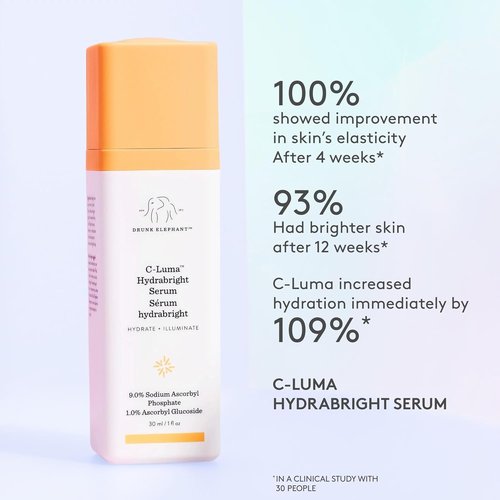 Drunk Elephant Illuminate & Firm Kit - Travel Size Clean Clinical Skincare | Cruelty-Free & Dermatologist-Tested
