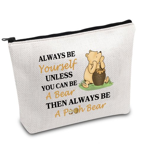 Honey Bear Makeup Bag Magic Kingd*m Gift Catartoon Character Quote Makeup Bag Honeys Bear Gift Bear With Honey Pot Bag (P Bear)
