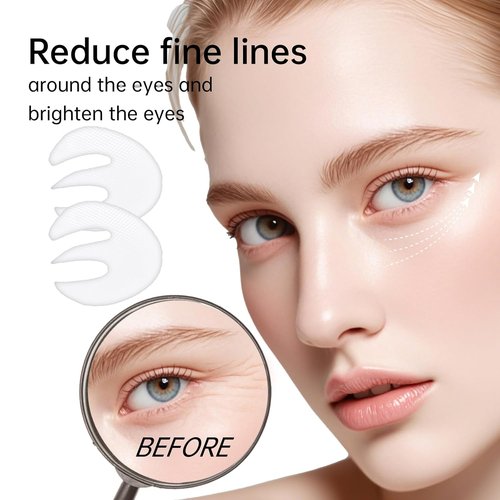 Novoy Bio-Collagen Eye Patches - 6-in-1 Retinol Overnight Treatment for Dark Circles & Puffiness | 15 Pairs, Rose