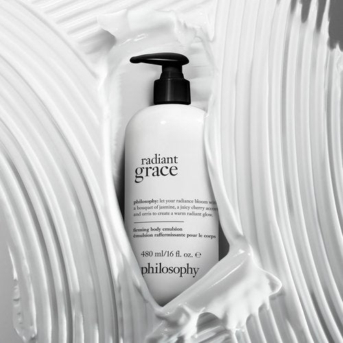 Philosophy Radiant Grace Firming Body Emulsion - Luxury Scented Lotion with Shea Butter - 16 Fl Oz