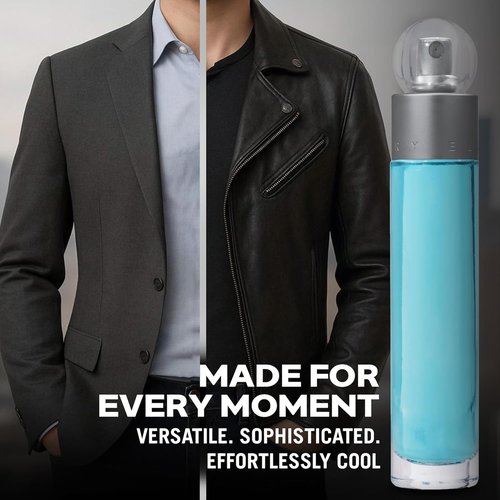 Perry Ellis 360° Eau De Toilette Spray for Men - Long-Lasting Cologne with Bergamot, Juniper & Musk - 3.4 fl oz