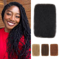 18 Inch Afro Kinkys Bulk Human Hair For Twist,100% Human Hair 4C Kinky-Curly for Dreadlocks, Loc Repair, Braiding Hair(Natural Black, 50 Gram)