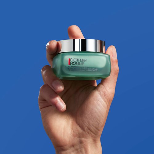 Biotherm Homme Aquapower Hydrating Cream - 72H Long-Lasting Moisturizer with Hyaluronic Acid | 1.7 Fl. Oz.
