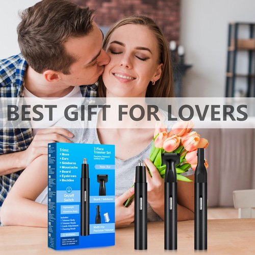 Dust2Oasis Nose Hair Trimmer for Men Women-2026 All-in-1 Professional Use for Nose Ear Hair Trimmers Clipper Pro-14,000RPM Motor,2 hrs Rechargeable Hair Trimmer Set with Dual Edge Blades N416