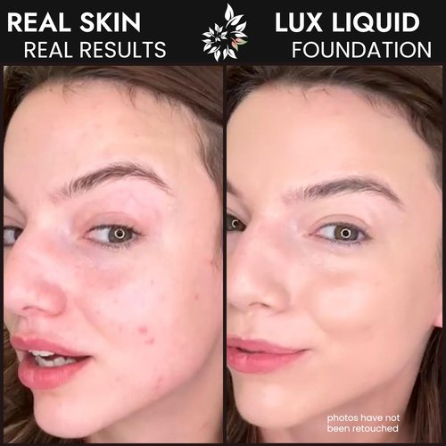BaeBlu Organic Aloe-Based LUX Liquid Foundation, Natural Vegan Gluten-Free Made in USA, Nutmeg